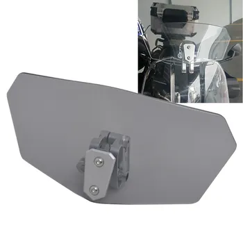 

10.79 x 4.33" Adjustable Height Clip On Windshield Extension Spoiler Motorcycle Wind Deflector Universal