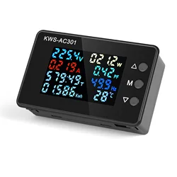 Voltmètre numérique AC 50 KWS AC301 V, tension 50 60HZ, compteur d'énergie LED 0 20/100A, 300 
