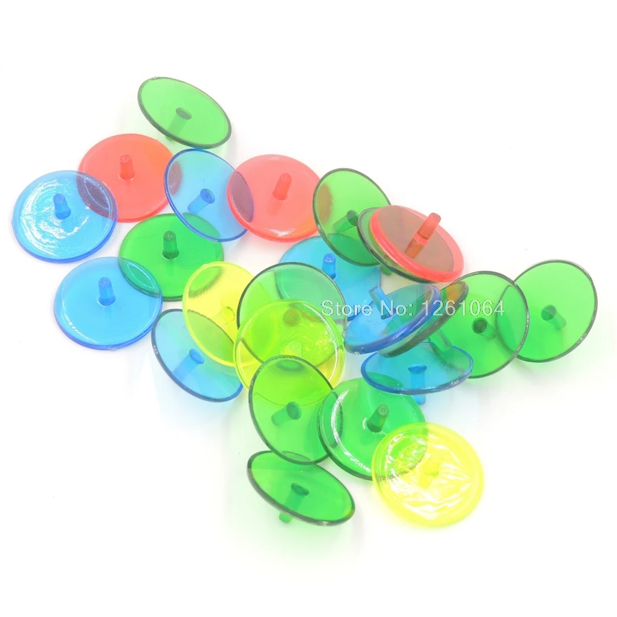 100pcs golf ball marker plastic mark 24mm Flat Transparent Plastic Golf Ball Markers Assorted Colors Multicolor Golf Ball Mark