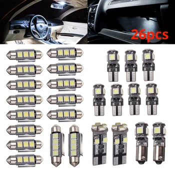 

26Pcs Car LED Interior Dome Map Reading Lamp Light Kit for Mercedes Benz W211 E Class 03-09 Year Canbus Light Kits