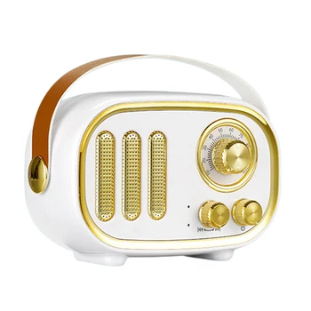 

New Hot F01 Wireless Bluetooth Retro Speaker Portable Vintage Speaker FM Radio Support TF Card