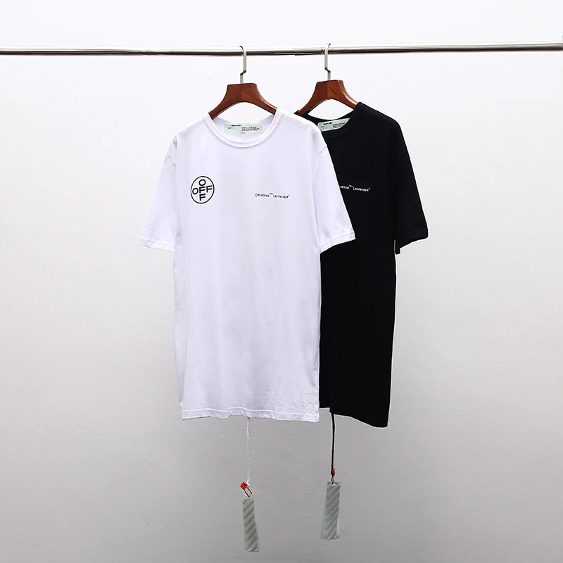Japan limited edition тропический лес 19ss Off-White Мужская/Женская Модная хлопковая Повседневная футболка с круглым вырезом и коротким рукавом