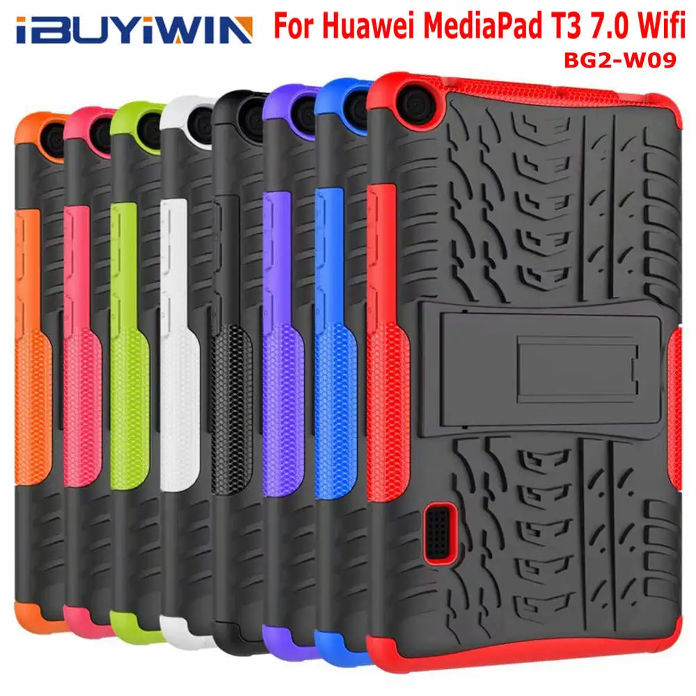Противоударный силиконовый чехол для huawei MediaPad T3 7 BG2-W09 7," планшет Funda TPU чехол с подставкой+ пленка для экрана+ ручка