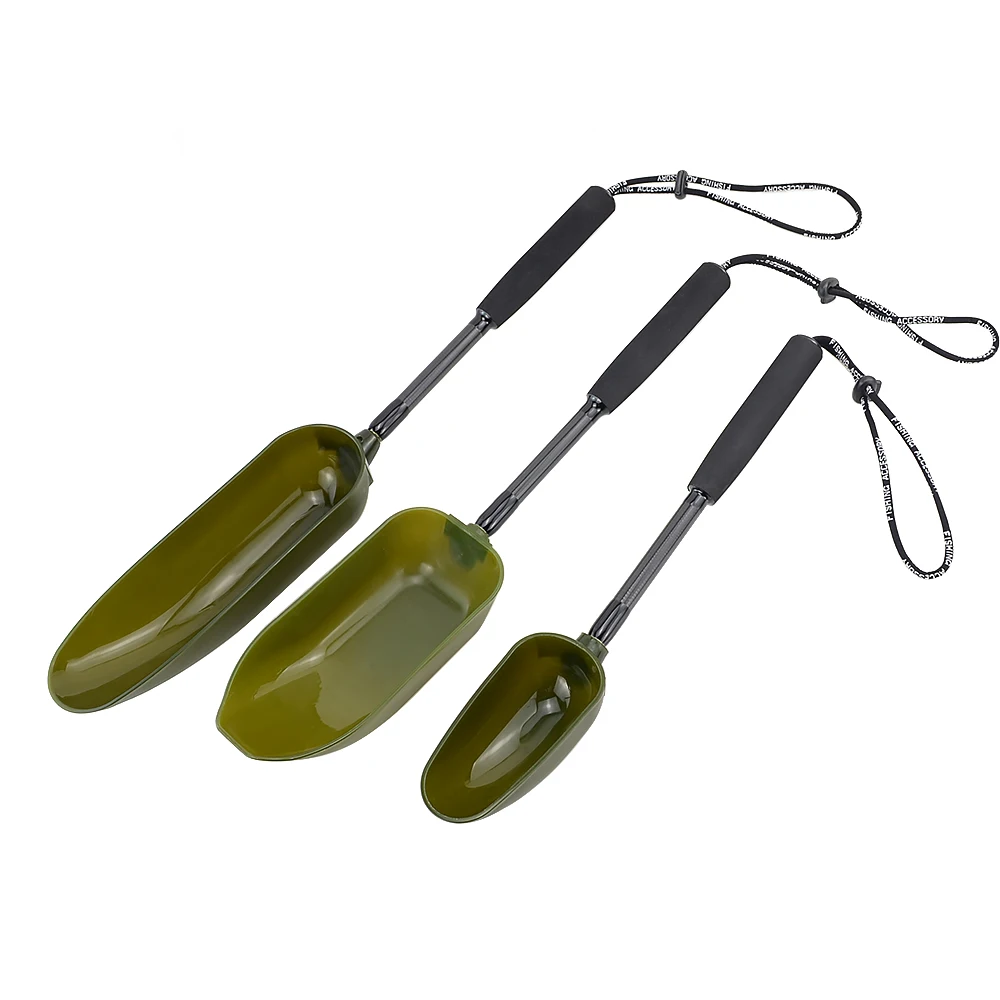 Baiting Throwing Spoon and Handle Boilies Bait Scoop Carp Coarse Fishing Tac Fn 