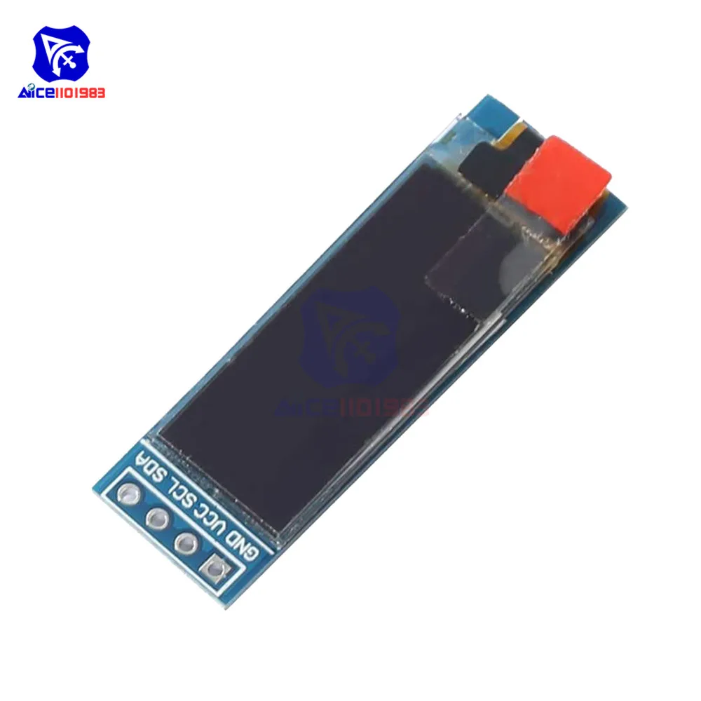 Модуль ЖК дисплея diymore с OLED дисплеем 0 91 дюйма 128x32 4 контактный модуль драйвер SSD1306