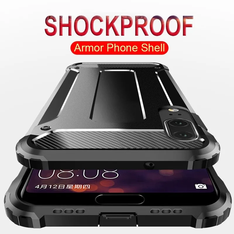 Роскошный бронированный мягкий ударопрочный чехол для Huawei Y5 Y6 Y7 Pro Y9 Prime 2019 2018 Nova 3i