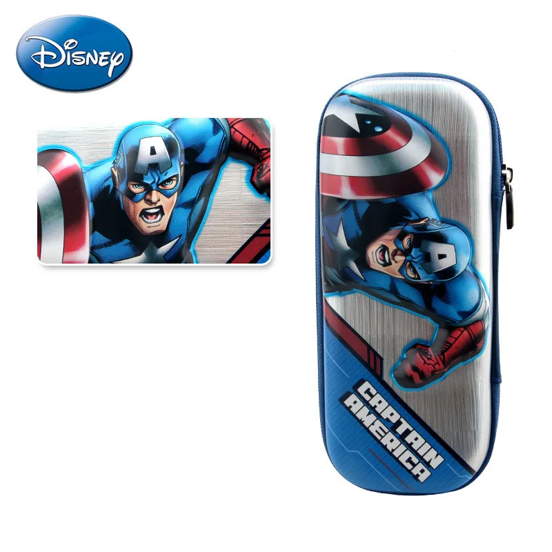 Disney мультфильм Канцтовары для учащихся, Карандаш Чехол Капитан Америка Железный человек Микки Человек-паук школьные принадлежности карандаш мешок мальчик подарок