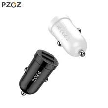PZOZ мини USB Автомобильное зарядное устройство для мобильного телефона планшета gps двойной порт автомобильное зарядное устройство USB 3.1A быстрая зарядка автомобильное зарядное устройство адаптер