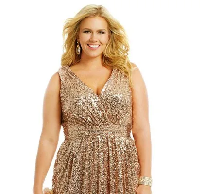 same as picture Золотое платье с блестками и v-образным вырезом vestido de noiva, вечернее платье для выпускного вечера размера плюс для женщин, платье подружки невесты для свадьбы, вечерние - Цвет: same as picture