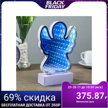 

Night light infinity "Angel" LED-white LEDx40 3AAA 5x14x20 cm 3752233