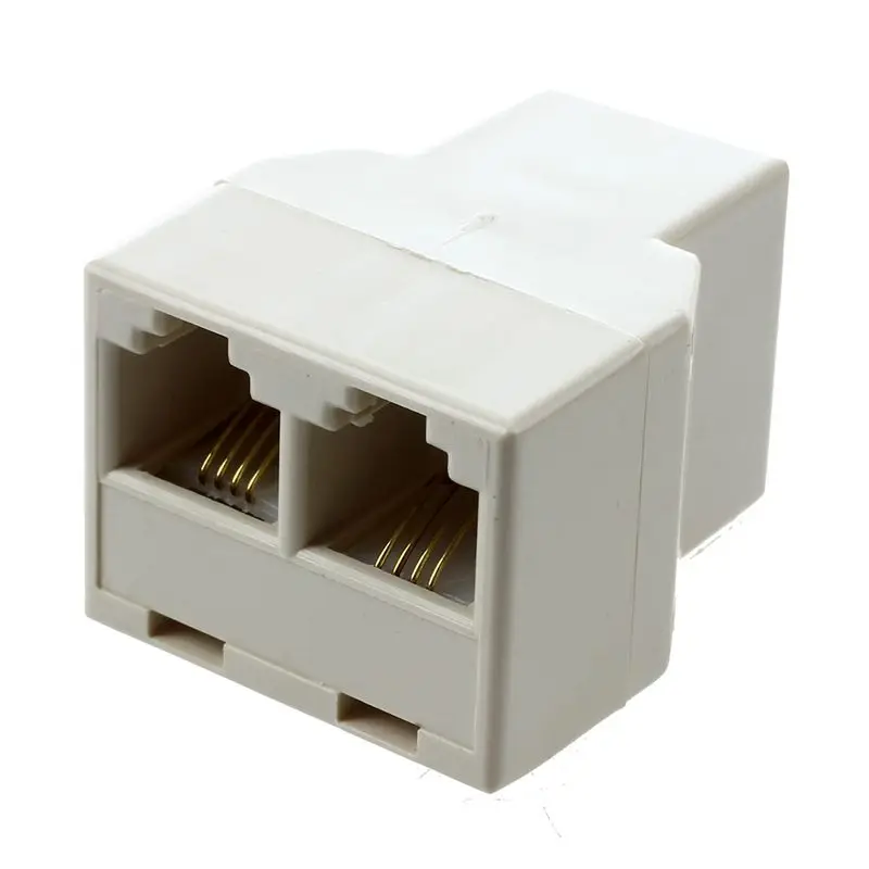 RJ11 4 Pin Женский отклонения в размерах на 1-2 Телефон Сетевой адаптер разъём разветвитель