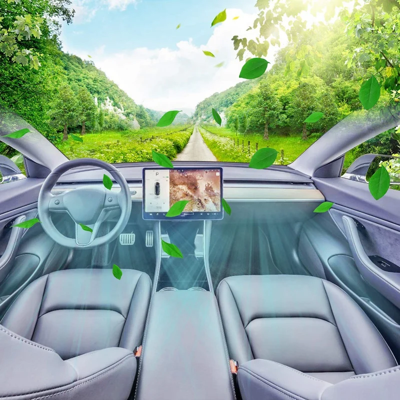 Замена воздушного фильтра для салона с активированным углем для Tesla модель 3(2 шт