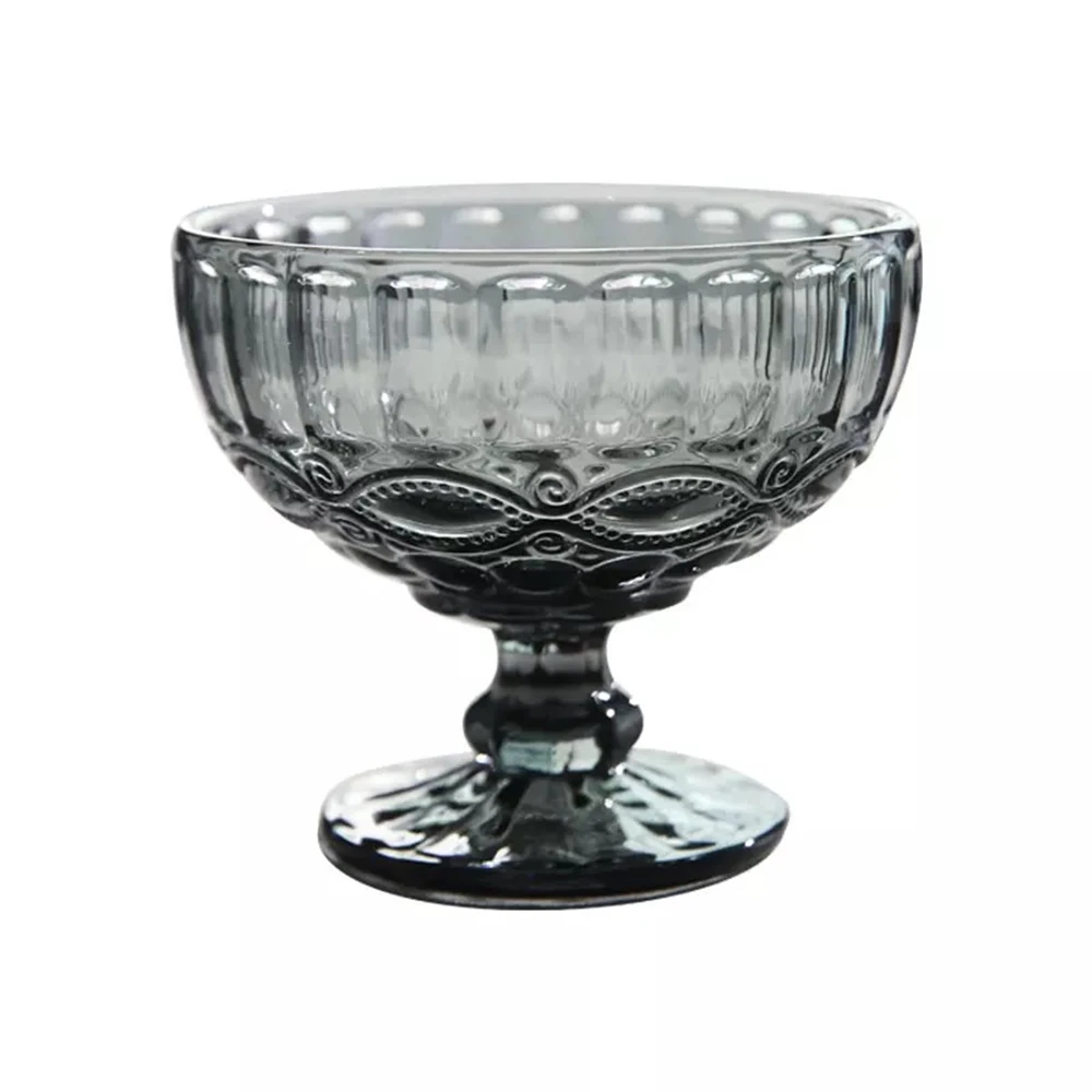 Salad Glass Bowl Glass Russian Retro Relief Style Salad ice Cream Shake Goblet Cup Restaurant Hotel Banquet Household Items Salad Glass Bowl Glass Russian Retro Relief Style Salad ice Cream Shake Goblet Cup Restaurant Hotel Banquet Household Items