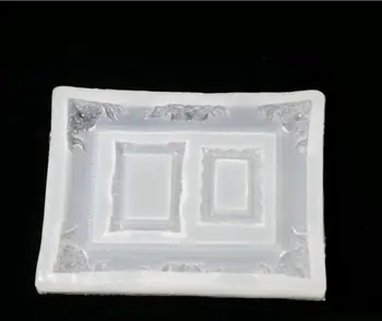 

Photo frame 3 even large photo frame small photo frame collection diy crystal epoxy plastic table stand mold frosting