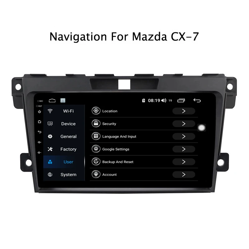 Ectwodvd 9 дюймов Andriod 8,1 автомобильный DVD gps для Mazda Cx-7 CX7 2008- 4G ram 64G rom CarPlay DSP 4G LTE с wifi
