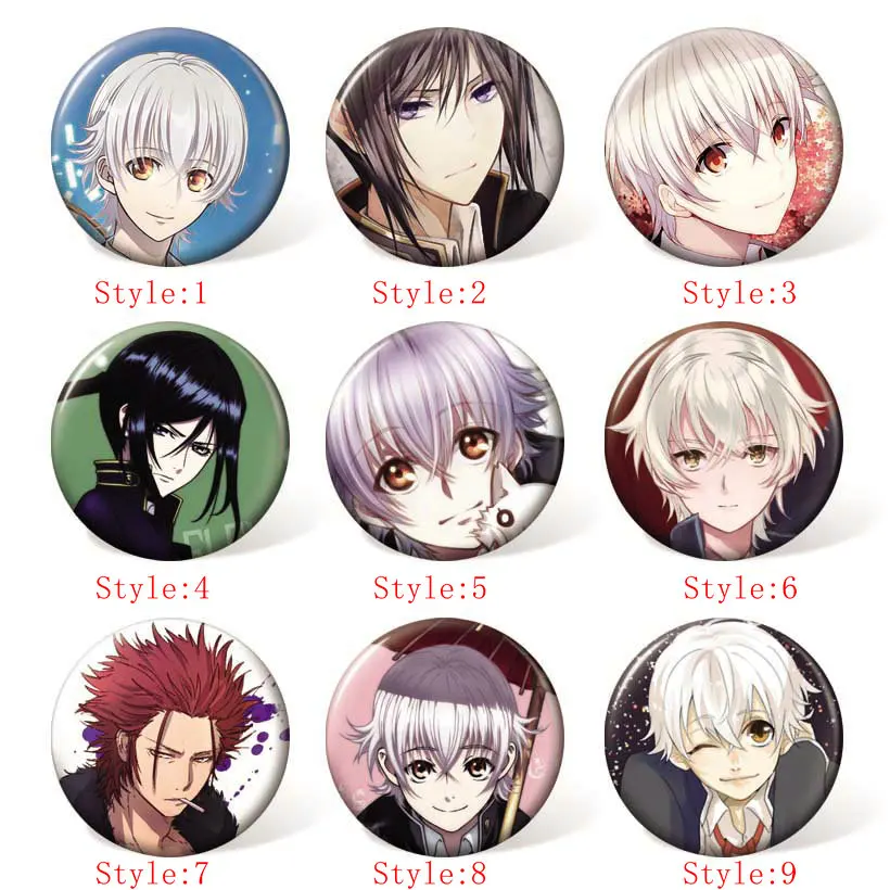 58 мм K Isana Yashiro Yatogami Kuroh аниме значок для косплея Мультяшные Броши коллекция