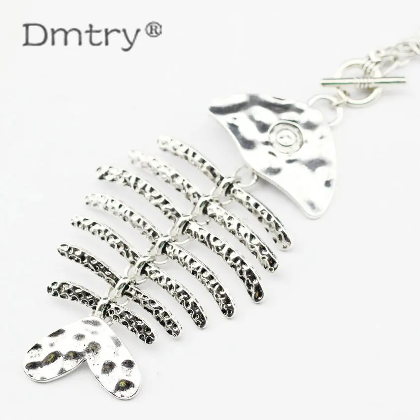

Dmtry 2pcs Vintage Retro Zinc Alloy Personality Design Fish Necklace Pendants Fit Charm Diy Jewelry LC0108