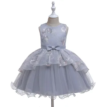 

1-5T Summer Children Mesh Dress Wedding Dresses Girl Tutu Dress Christmas Gift Princess Birthday Party Infants Young Children