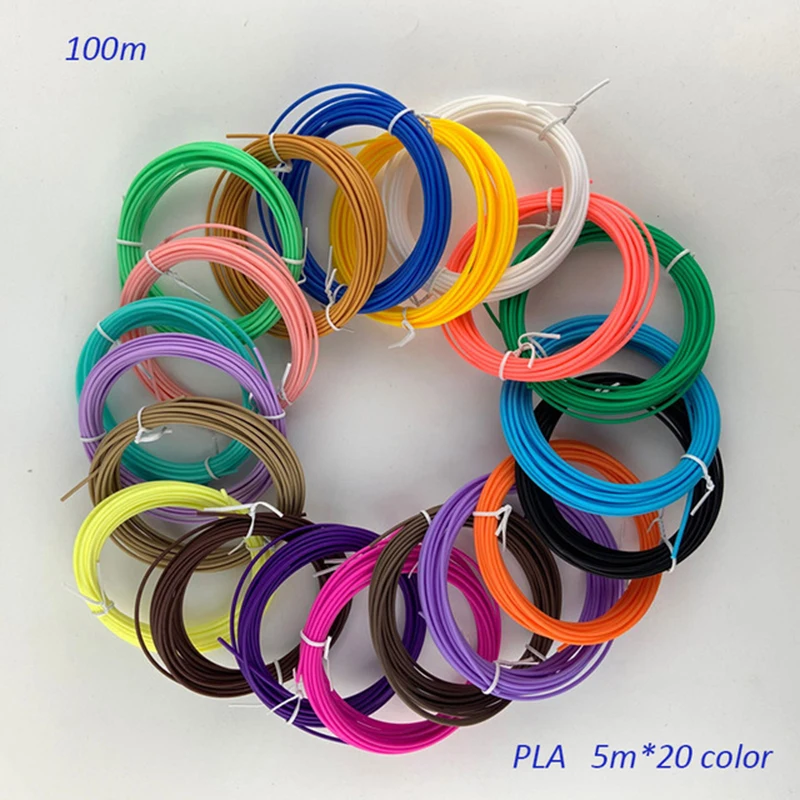 Suministros de pluma de impresión 3D, bolígrafo de impresión 3D PLA de 1,75mm, 50m, 100m, pintura de copia de álbum de fotos