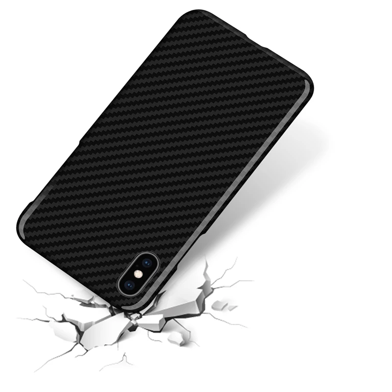 0,7 мм, ультра тонкий роскошный чехол из углеродного волокна для iPhone XS Max, чехол из арамидного волокна, чехол для iPhone XS Max, глянцевый черный
