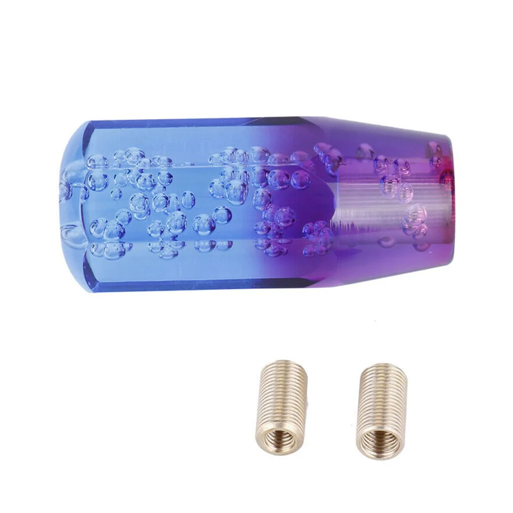 Синий-Фиолетовый Автомобиль рукоятка рычага переключения передач с адаптером 12V Напряжение универсальная автоматическая коробка передач автомобиля аксессуары для украшения мода