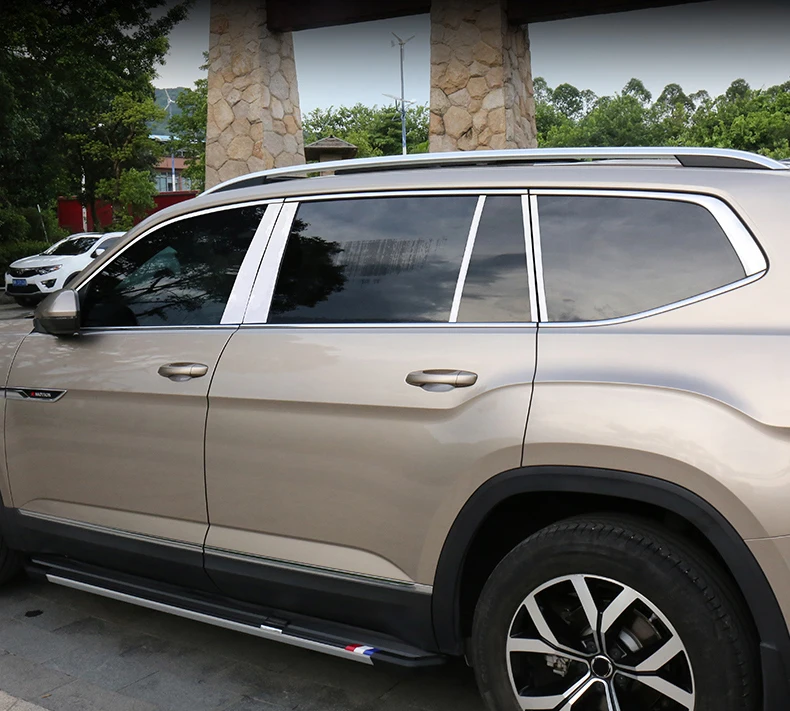 Lsrtw2017 для Volkswagen Atlas Teramont Vw окна автомобиля хром планки аксессуары для интерьера Молдинги