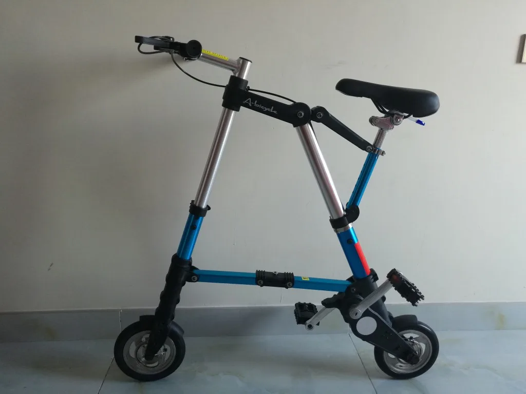 Perfect 2019 hot sell 8-inch folding bicycle Free inflatable wheel ABIKE ultra-light portable mini folding bicycle 2