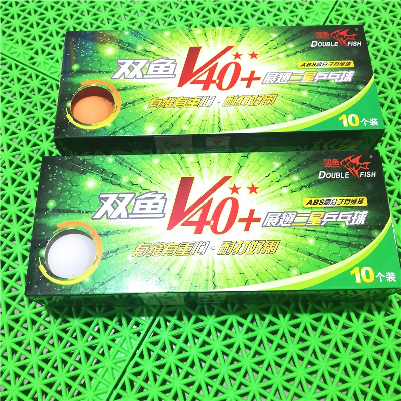 Pisces Ping Pong Two-Star Wings V40+ New Material Table Tennis Game with Ball 2 Star Abs Training Ball 10 Pieces
