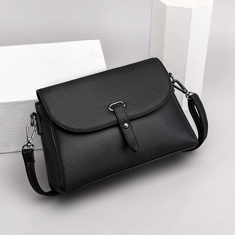 Hoge kwaliteit lederen handtassen damestassen merk vrouwelijke crossbody ontwerper natuurlijke koeienhuid vrouw schoudertas_voghion.com