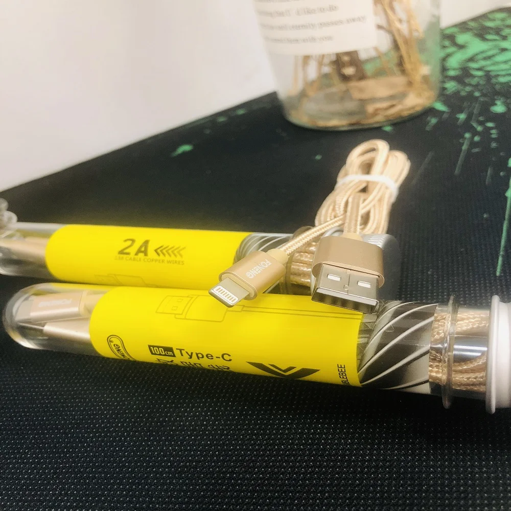 Usb-кабель Foneng для iPhone X Xs Max 7 8Plus 2A Быстрая зарядка Micro USB/type-C для кабеля для samsung Xiaomi Apple huawei P30