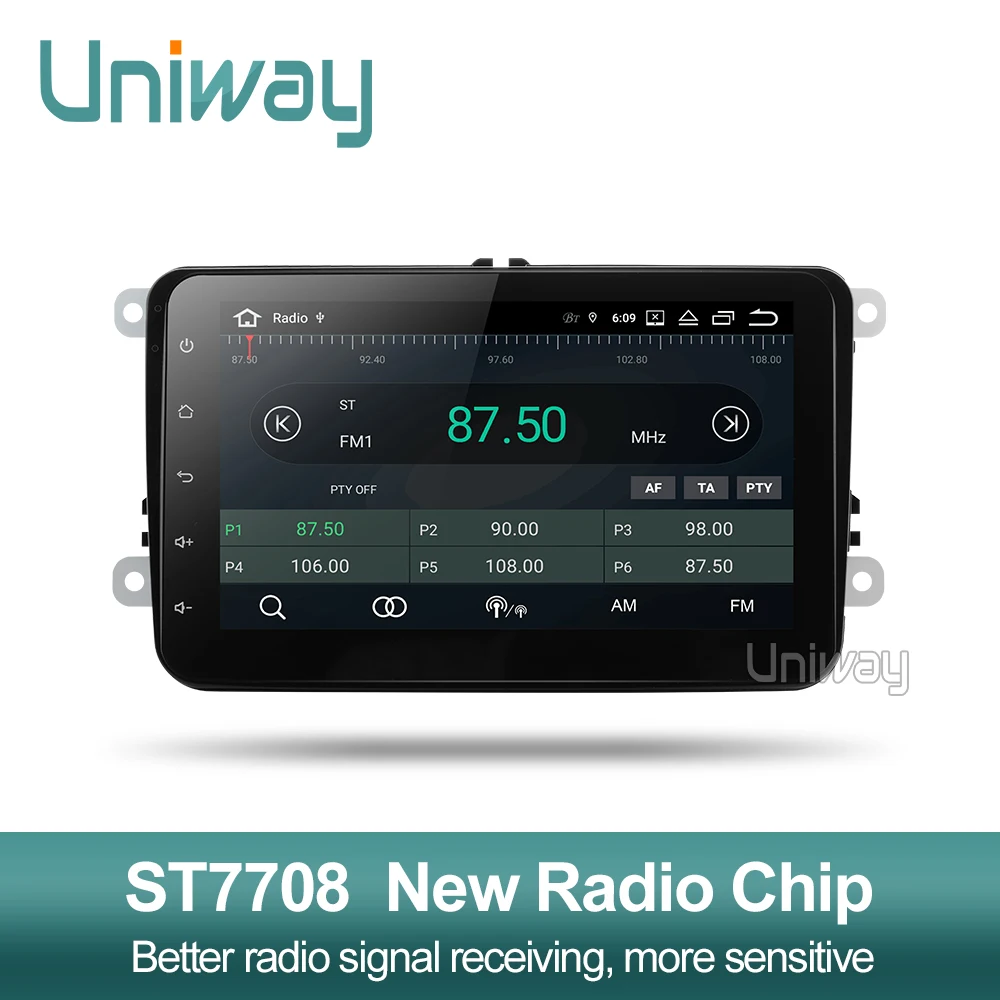 Uniway PX6 Android автомобильный dvd gps навигатор для Volkswagen VW golf passat b6 B7 Touran polo Tiguan skoda octavia автомобильный dvd-плеер