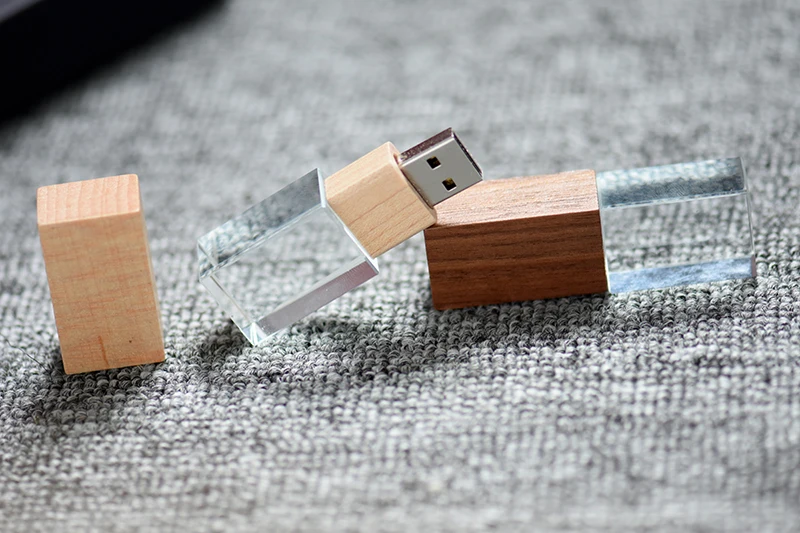 JASTER USB флэш-накопитель орех кристалл черный картон USB 2,0 Кленовая бумажная коробка 4 ГБ 8 ГБ 32 ГБ 64 Гб 128 Гб Память Флэш-Накопитель
