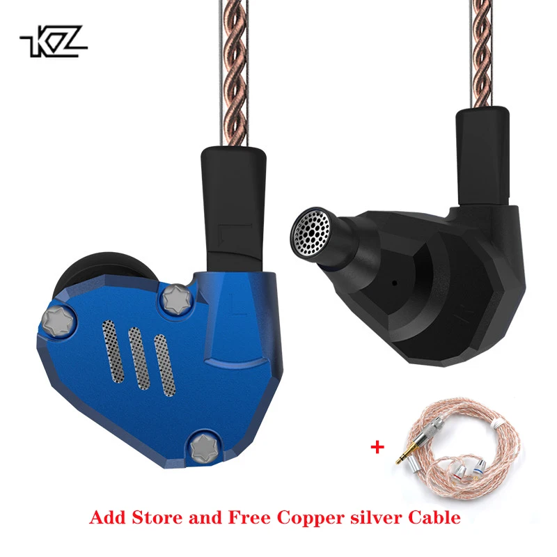 Памятное издание KZ ZS7 гибридные наушники 4BA+ 1DD в ухо наушники HIFI наушники бас DJ монитор наушники KZ ZS6 AS10