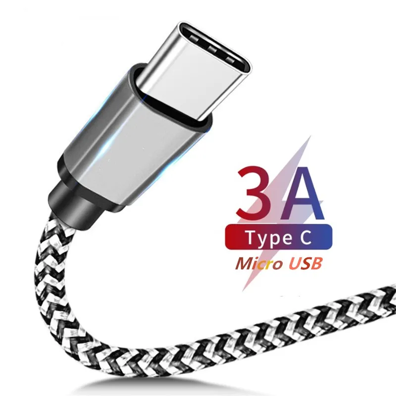 

Micro USB Cable 3A Fast Charging Cable For Samsung Xiaomi Mobile Phone Type C Cable For Huawei P10 P20 Data For Iphone X XR XS