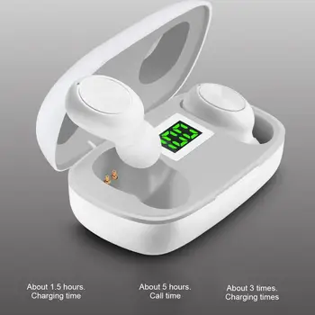 

TWS LED Display Wireless Earphone Bluetooth V5.0 Sports Wireless In-Ear Wireless Stereo Earbuds with Microphone HiFi Headset