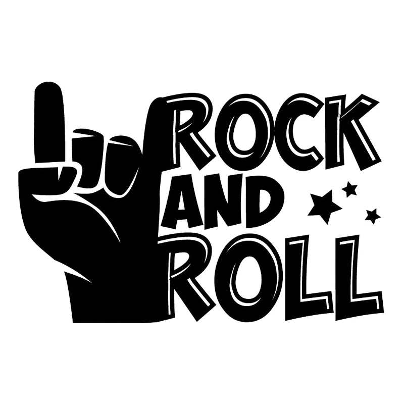 

16*10.6cm Rock And Roll Decal Sticker Cool Graphics Motorcycle SUVs Bumper Car Window Laptop Car Stylings