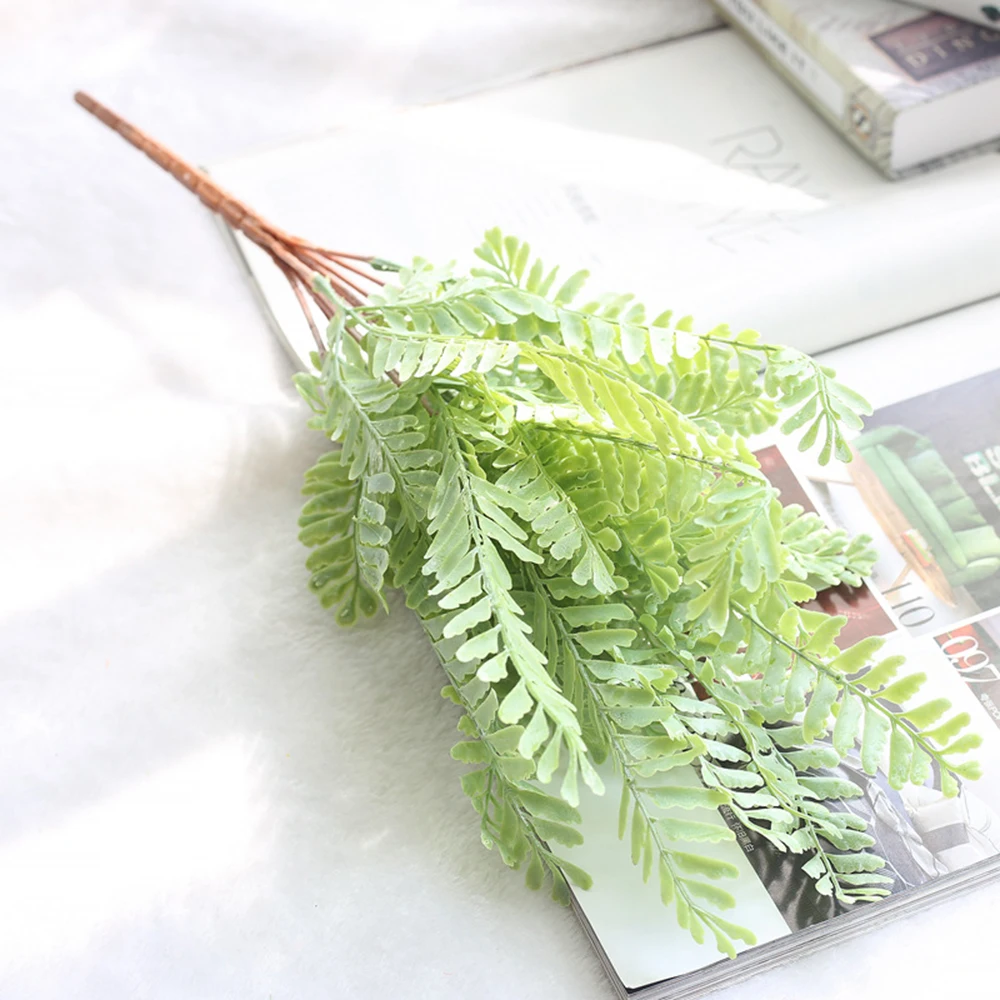 Artificial Green Plant Sage Simulates Leaf Wall Desk Fake Leaves Plant For Home Garden Decoration Simulation Fake Flower 4