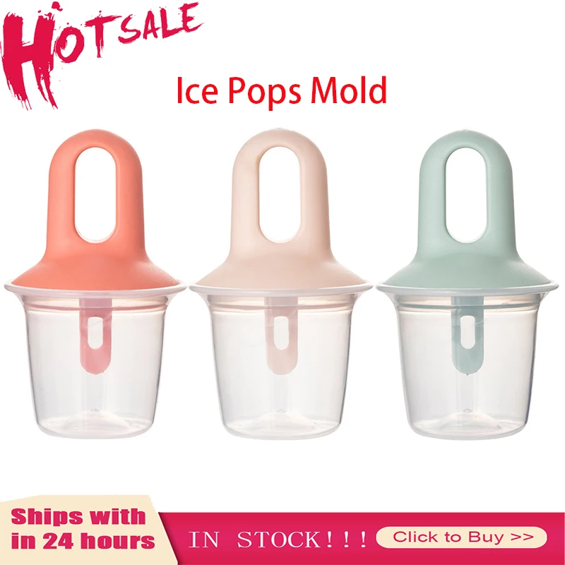 Mini Silicone Molds Popsicle Ice Cream Mold with Cover Pop Set Child Baby Fruit Milkshake Food | Дом и сад