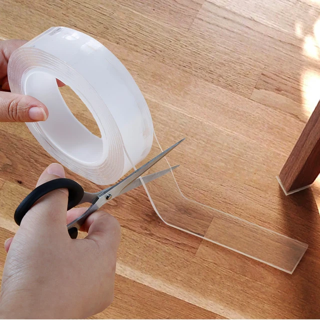 5M Nano Double Tape Cleanable Reusable Waterproof Adhesive Strong  Transparent Side Wall Tape No Trace Kitchen Bathroom Universal - AliExpress