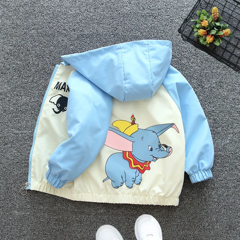 Dumbo Children's Clothing Jacket Boy Girl Child Windbreaker Babies