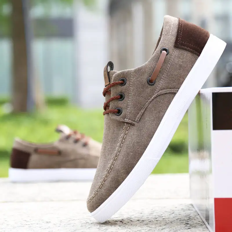 2020 новые летние коричневые Мужская Обувь На Шнуровке повседневная обувь дышащая