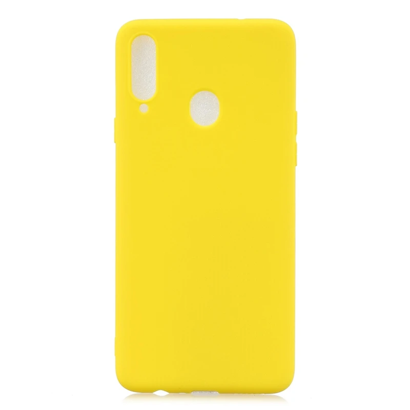 Резиновый силиконовый чехол для Etui samsung Galaxy A10s A107F, карамельный цвет, мягкая задняя крышка из ТПУ, чехол для samsung Galaxy A20s a 20 s, чехол - Цвет: Yellow