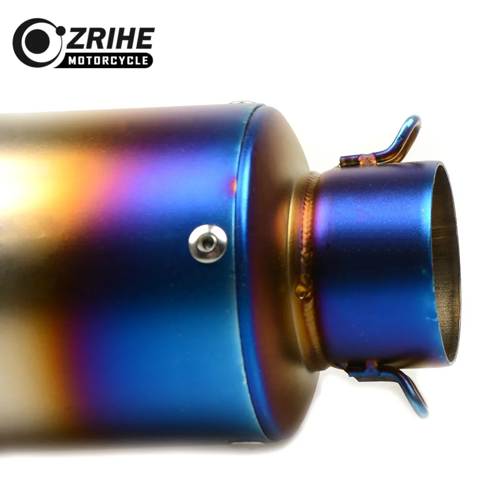 ZRIHE 37-61 мм выхлопная труба мотоцикла из нержавеющей стали универсальная выхлопная труба для YAMAHA NMAX 155 NMAX155