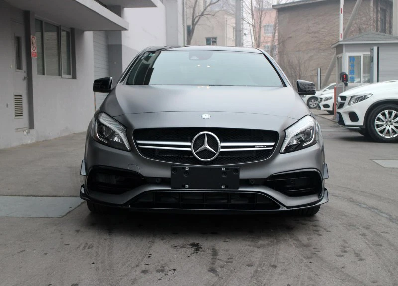 Для Mercedes Benz W176 хэтчбек 4 двери 13-18 A45 AMG A180 A200 задний диффузор спойлер с выхлопом