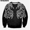 XS-7XL-chándal de tatuaje guerrero vikingo, informal, 3DfullPrint, sudadera, chaqueta, hombre, mujer, estilo-27 ► Foto 2/3