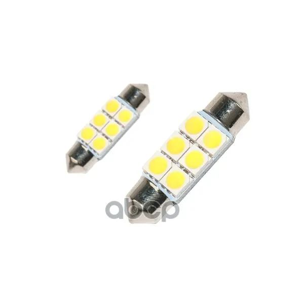 Lamp led 12v T10 1 2W 5000K Sho-me 2 PCs Cardboard alpha-1036 art. Alpha-1036 | Автомобили и мотоциклы