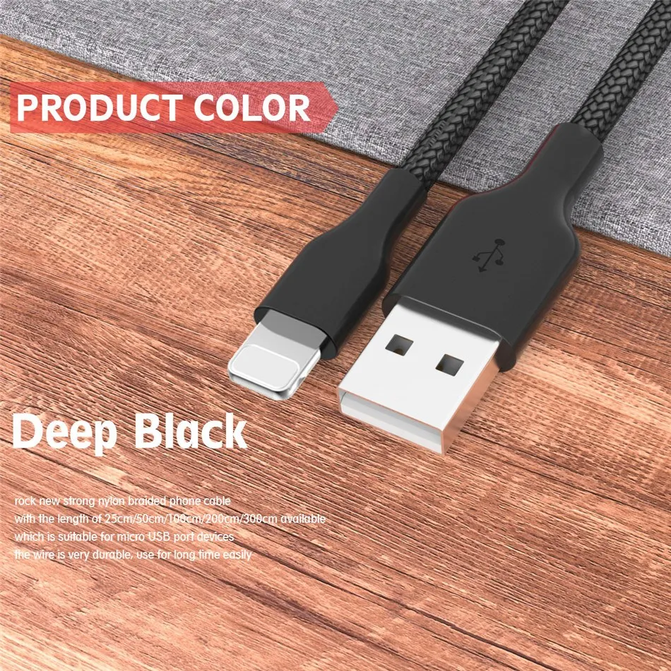 USB кабель 1 м 2 м для iPhone 2.4A Быстрая зарядка данных зарядное устройство для iPhone Xs Max Xr X 8 7 6 6S 5 5S iPad шнур Кабели для мобильных телефонов