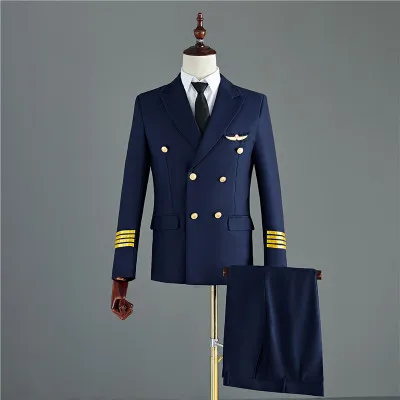 blue man suit Красивый мужской модный костюм с принтом, комплект из 2 предметов, повседневные Костюмы, большие размеры,, мужской облегающий костюм, мужской костюм певицы, свадебный костюм - Цвет: blue man suit