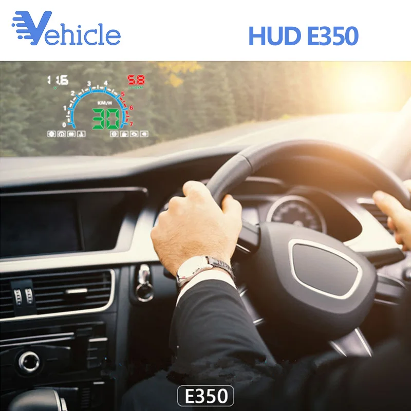 Автомобиль HUD на лобовое стекло Дисплей новые E350 5,8 дюймов gps превышение скорости Предупреждение Системы проектор лобовое стекло авто электронный Напряжение автосигнализации