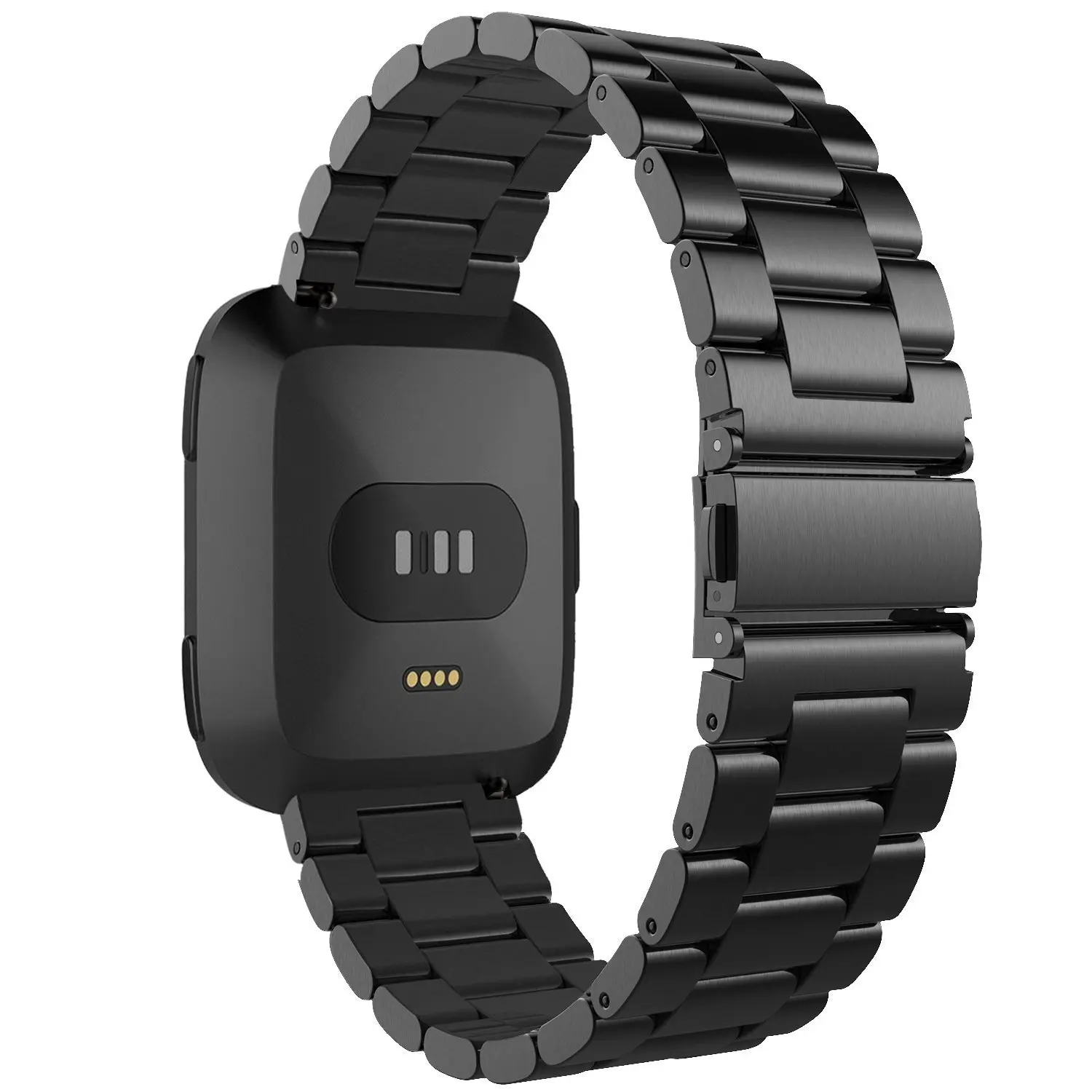 Металлический Браслет для Fitbit Versa ремешок для женщин с булавкой Безвинтовые браслеты из нержавеющей стали Сменные аксессуары